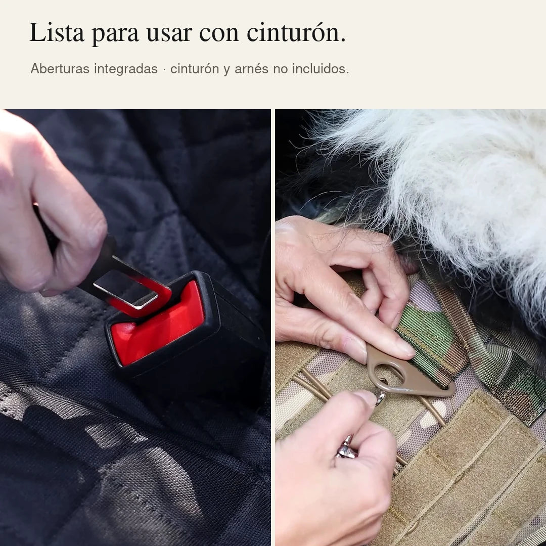 Funda Impermeable para Asiento Trasero de Auto con Perros – THE DOGS