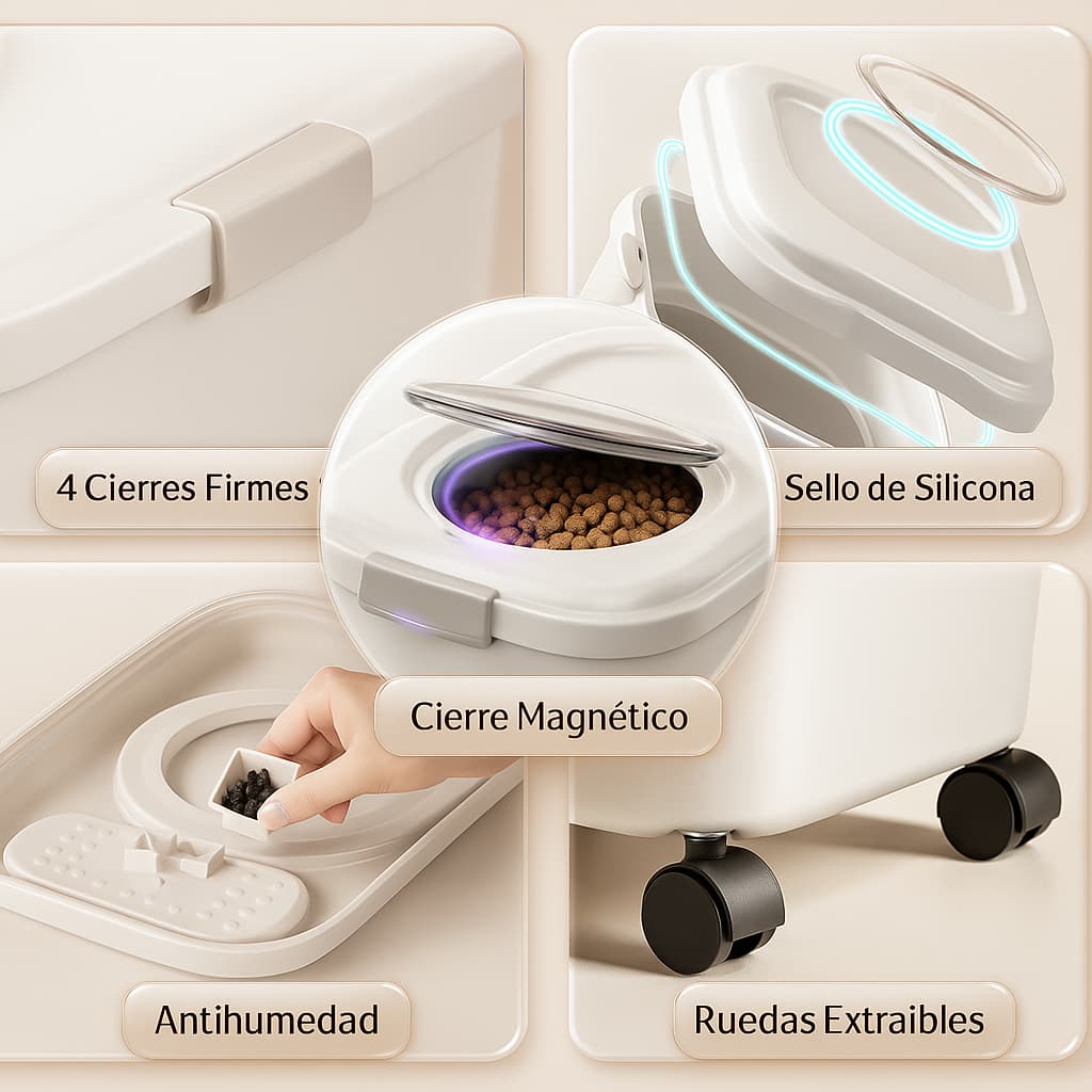 Contenedor Hermético THE DOGS — Alimento fresco y sin olores.