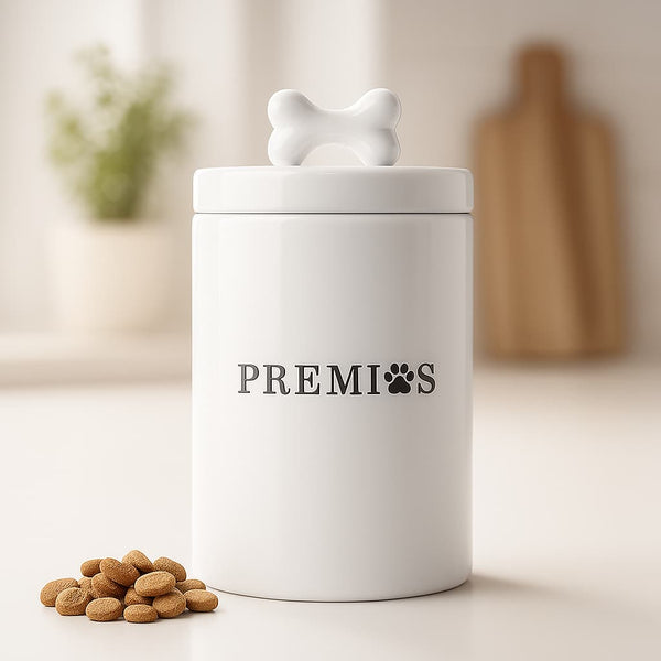 Frasco de cerámica para snacks