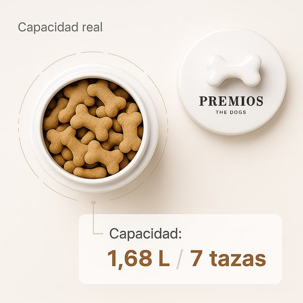 Frasco de cerámica para snacks