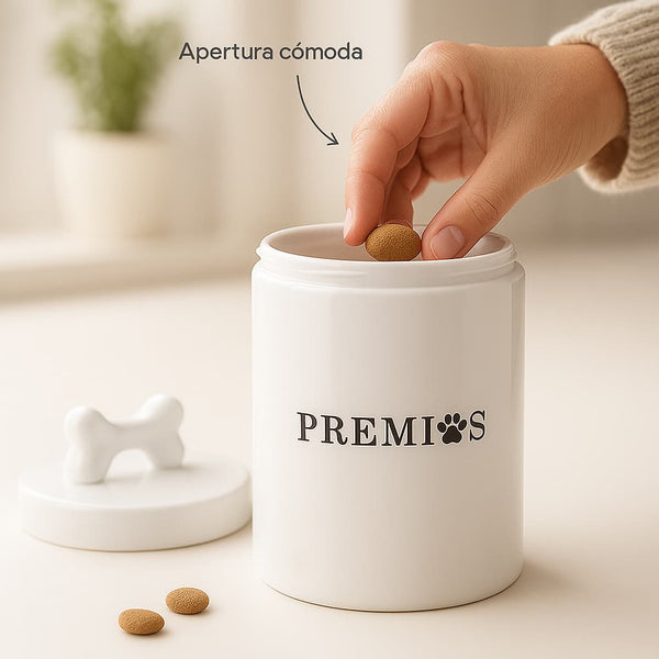 Frasco de cerámica para snacks