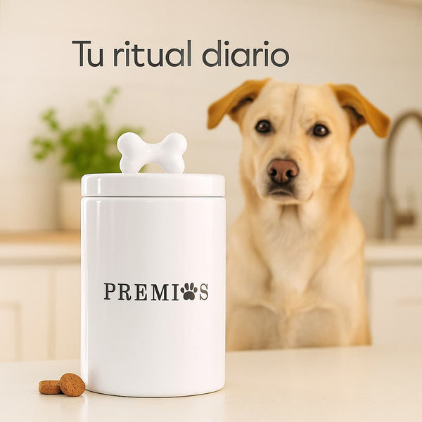 Frasco de cerámica para snacks