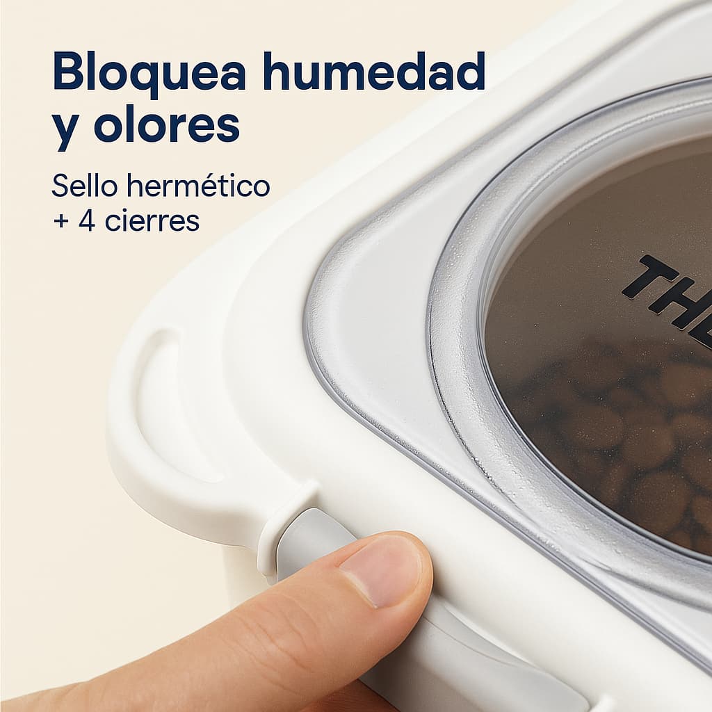 contenedor hermético con tapa hermética