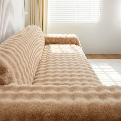 Cubre Sofá Piel de Conejo — Lujo suave que protege tu sofá