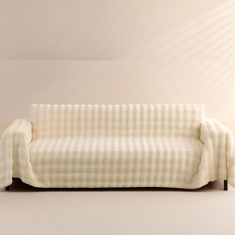 Cubre Sofá Piel de Conejo — Lujo suave que protege tu sofá