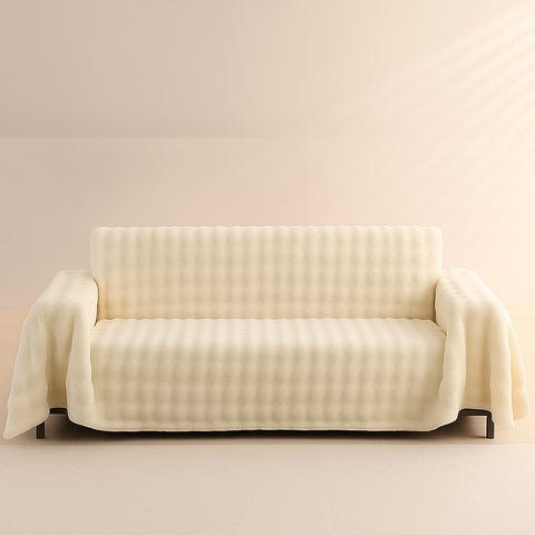 Cubre Sofá Piel de Conejo — Lujo suave que protege tu sofá