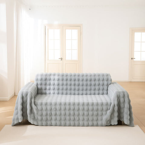 Cubre Sofá Piel de Conejo — Lujo suave que protege tu sofá