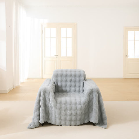 Cubre Sofá Piel de Conejo — Lujo suave que protege tu sofá