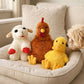 Trío de Peluches THE DOGS — Gallina + Pato + Oveja