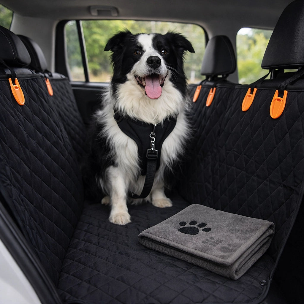 Auto limpio y Perro seguro