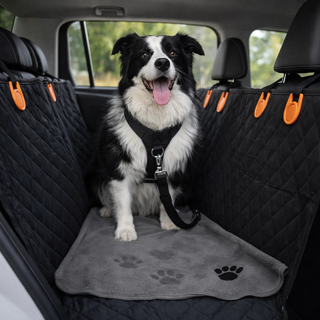 Auto limpio y Perro seguro