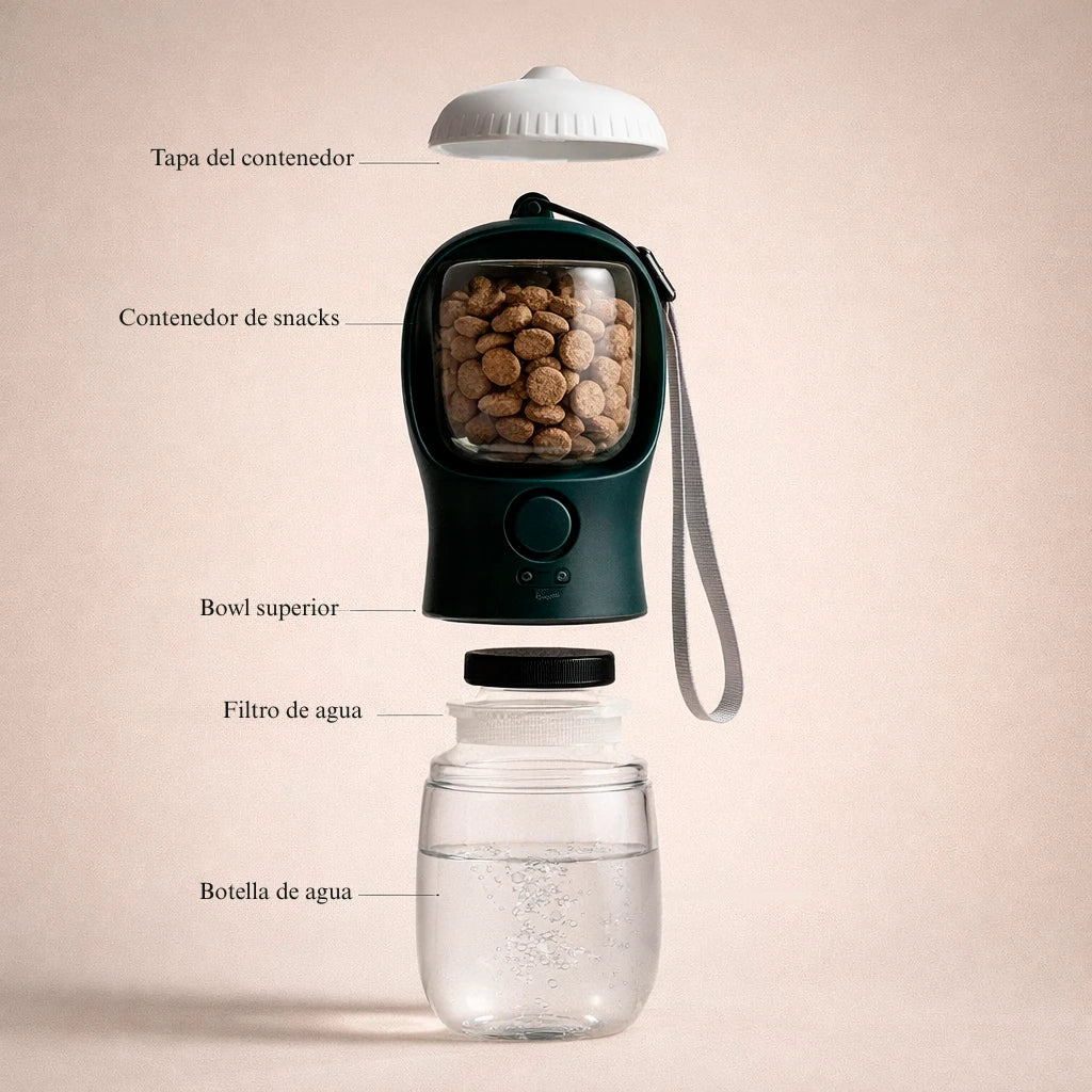 Botella Agua & Snack