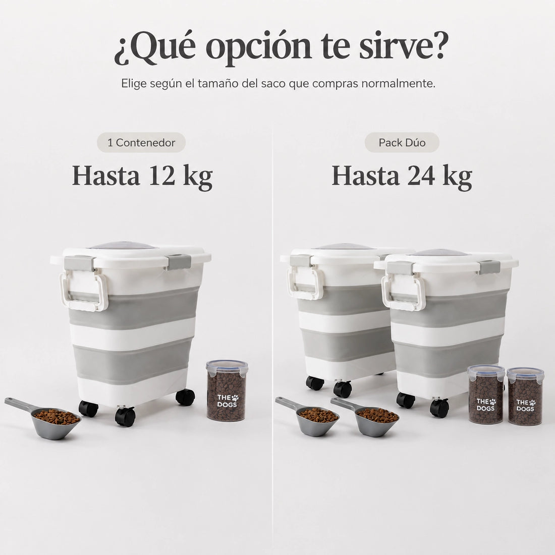 Contenedor Hermético THE DOGS — Alimento fresco y sin olores