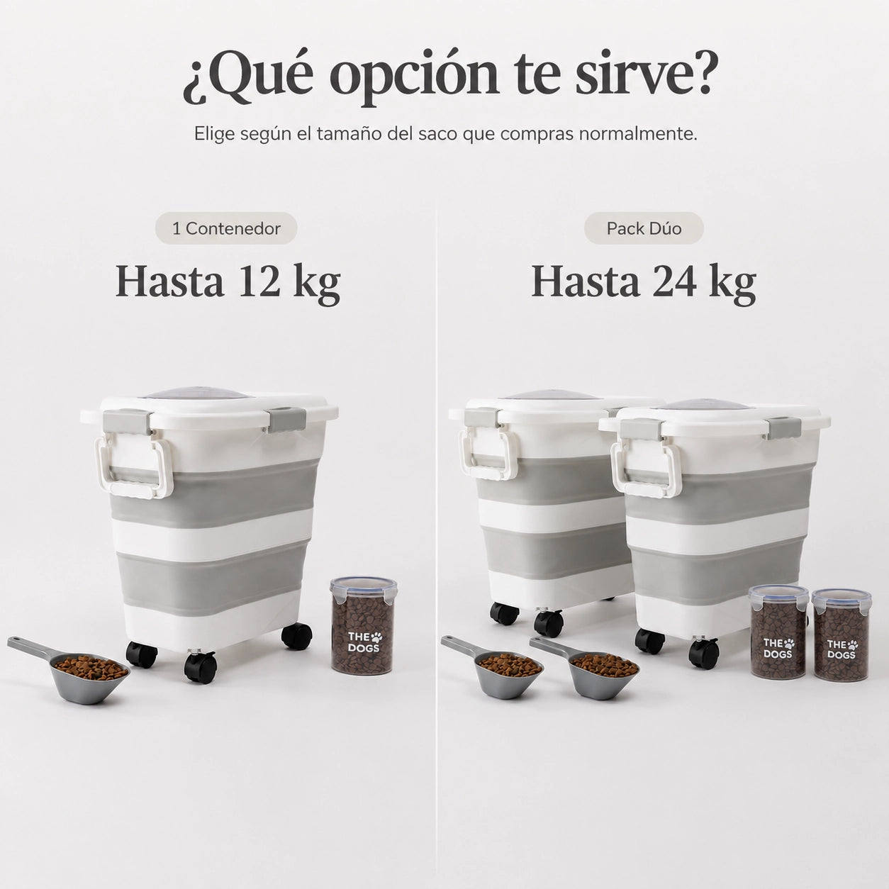 Contenedor Hermético THE DOGS — Alimento fresco y sin olores
