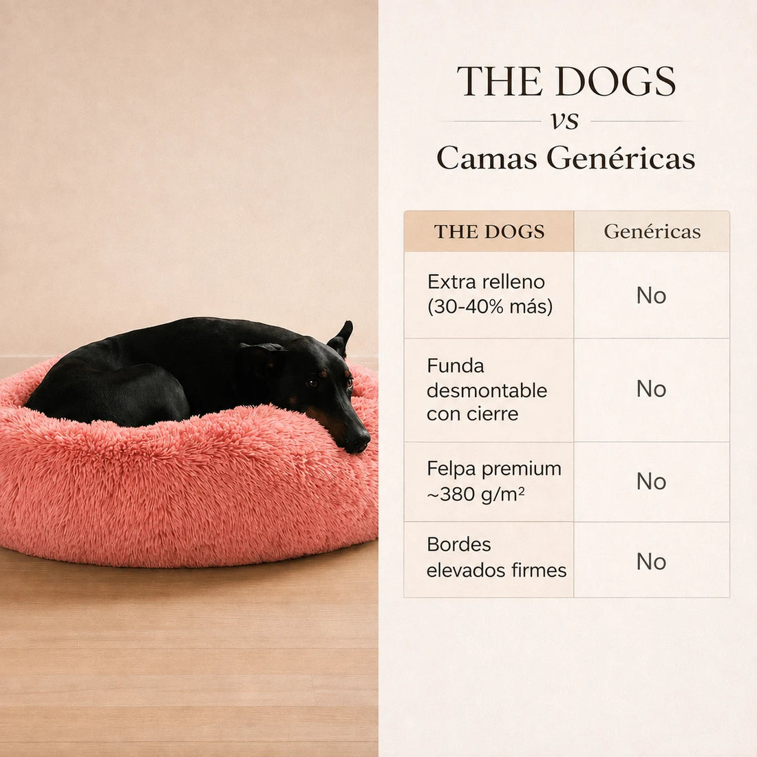 Cama Anti-Estrés THE DOGS — Menos ansiedad, más descanso