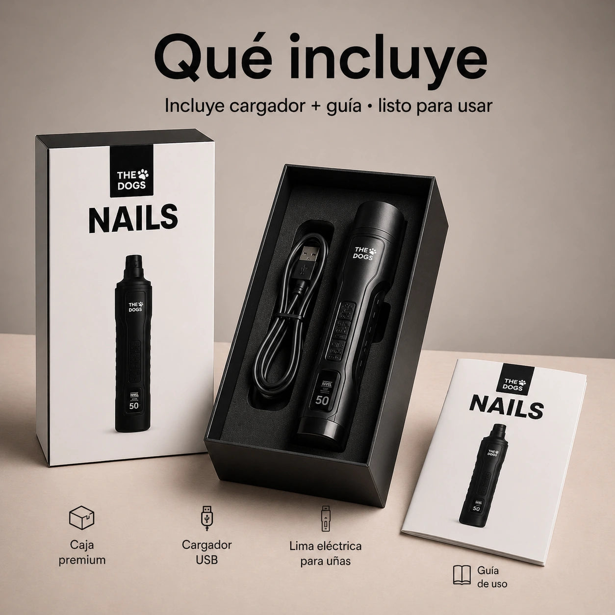 Limador THE DOGS NAILS — Uñas cortas sin miedo, en casa