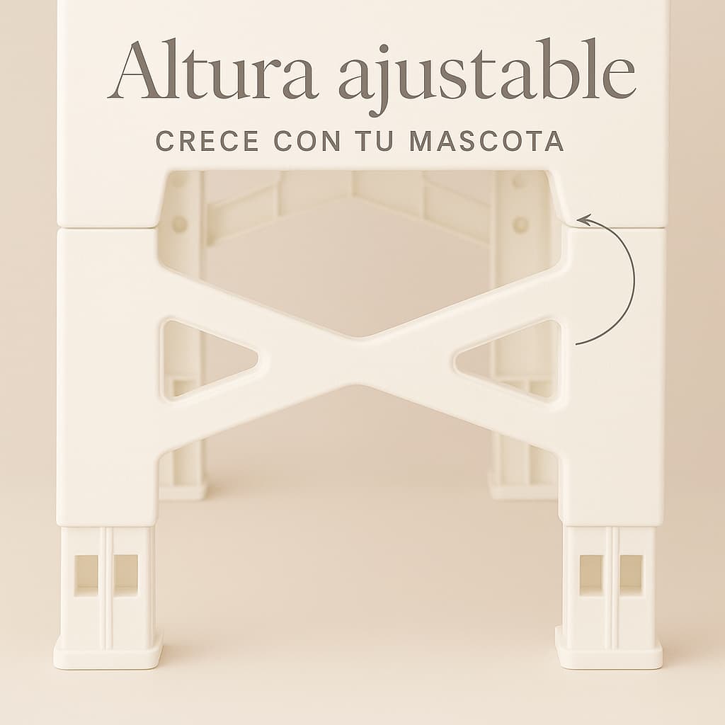 Zona limpia: Comedero Elevado + Mat Absorbente