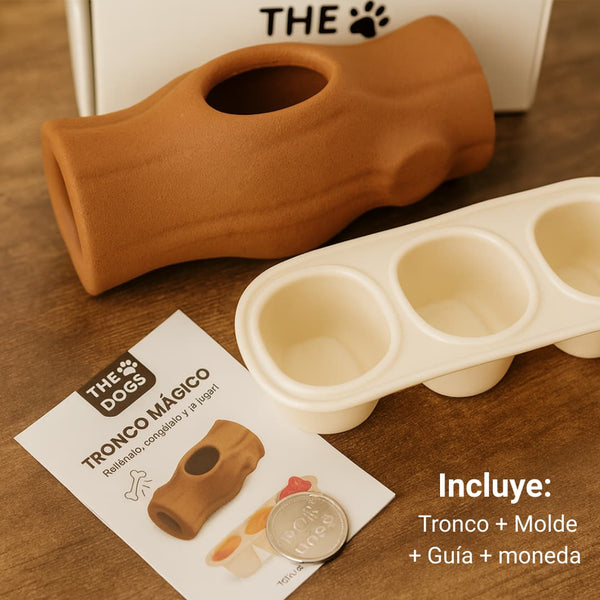 Tronco Mágico THE DOGS — Calma con Snacks Congelados