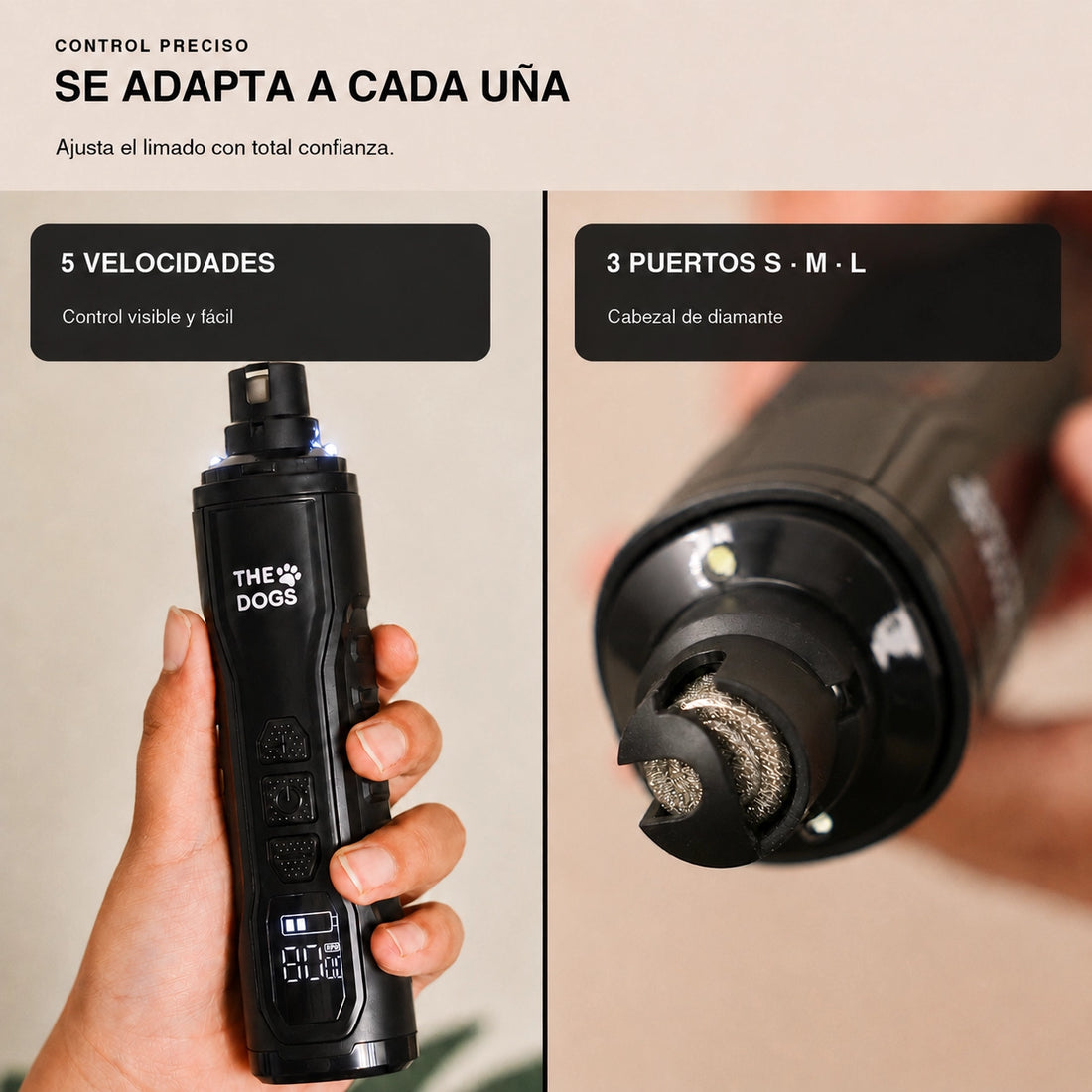 Limador THE DOGS NAILS — Uñas cortas sin miedo, en casa