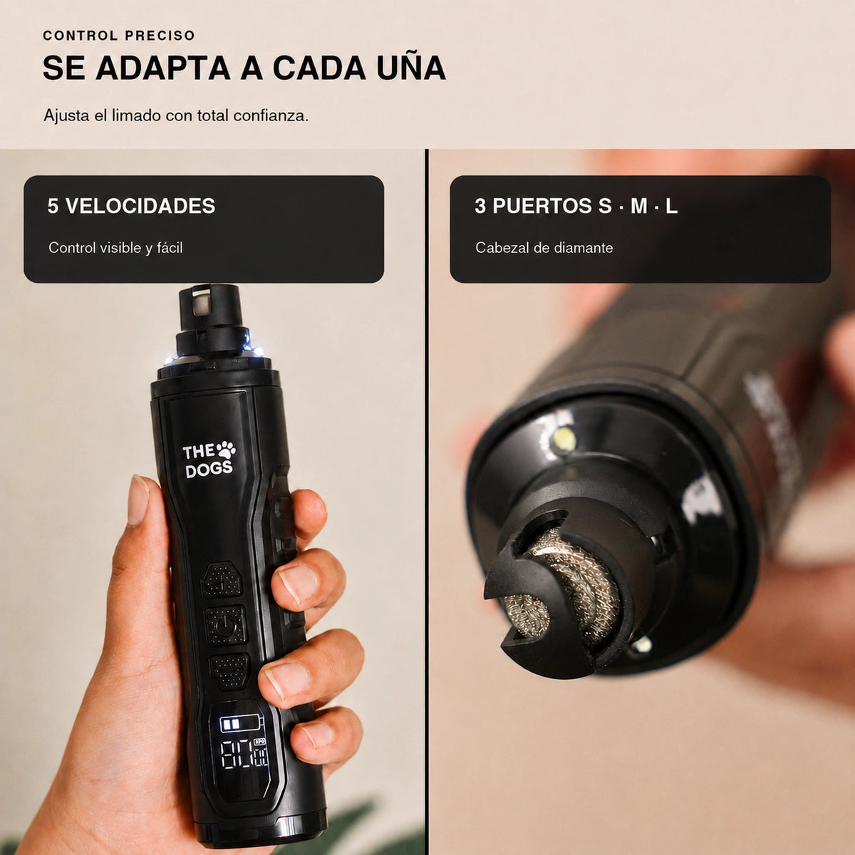 Limador THE DOGS NAILS — Uñas cortas sin miedo, en casa