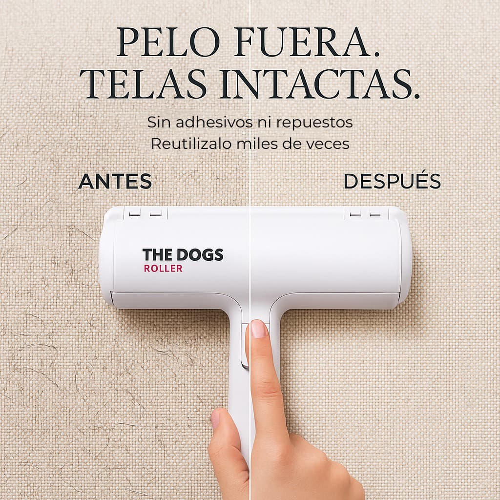 THE DOGS ROLLER — Quita pelos en segundos, sin adhesivos