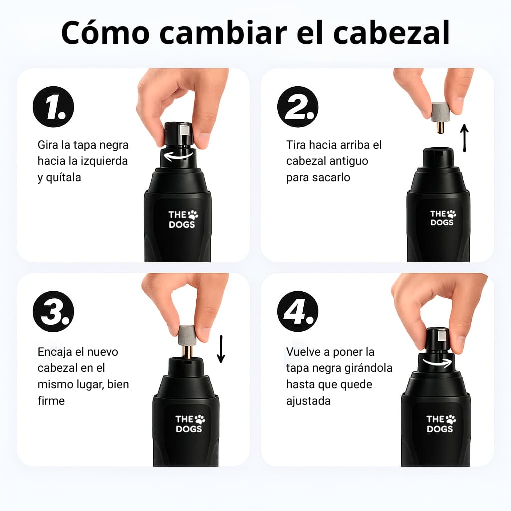 Repuestos para THE DOGS NAILS (3 cabezales)