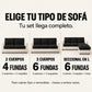 Funda Mágica Cubre Sofá — Set completo