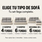 Funda Mágica Cubre Sofá — Set completo