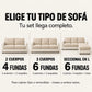 Funda Mágica Cubre Sofá — Set completo