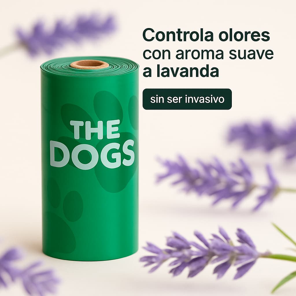 Rollo THE DOGS con aroma suave a lavanda