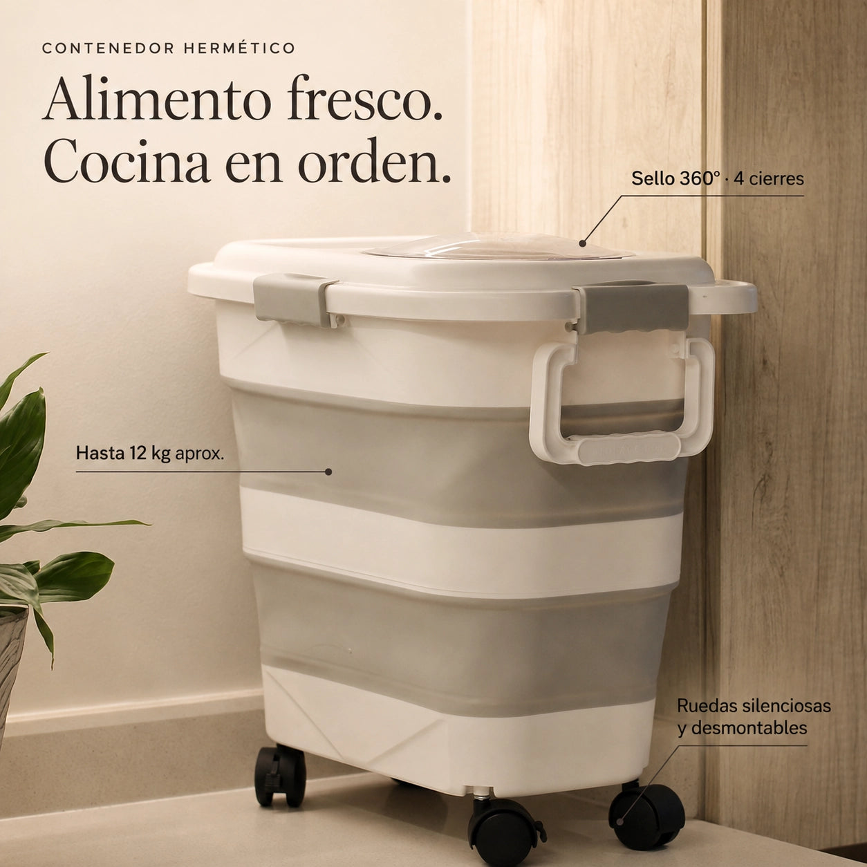 Contenedor Hermético THE DOGS — Alimento fresco y sin olores