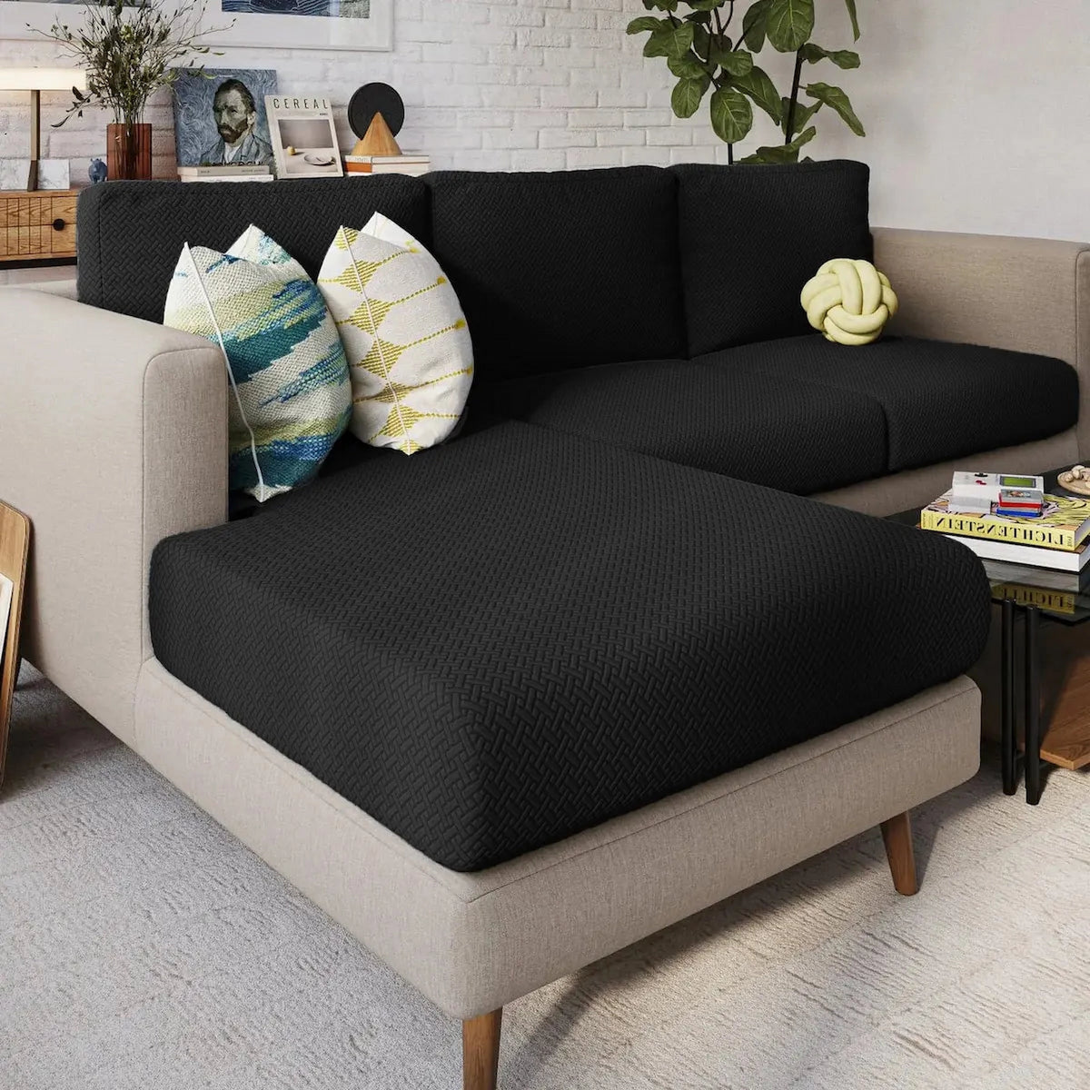 [td-color:negro] funda de sofa color negro