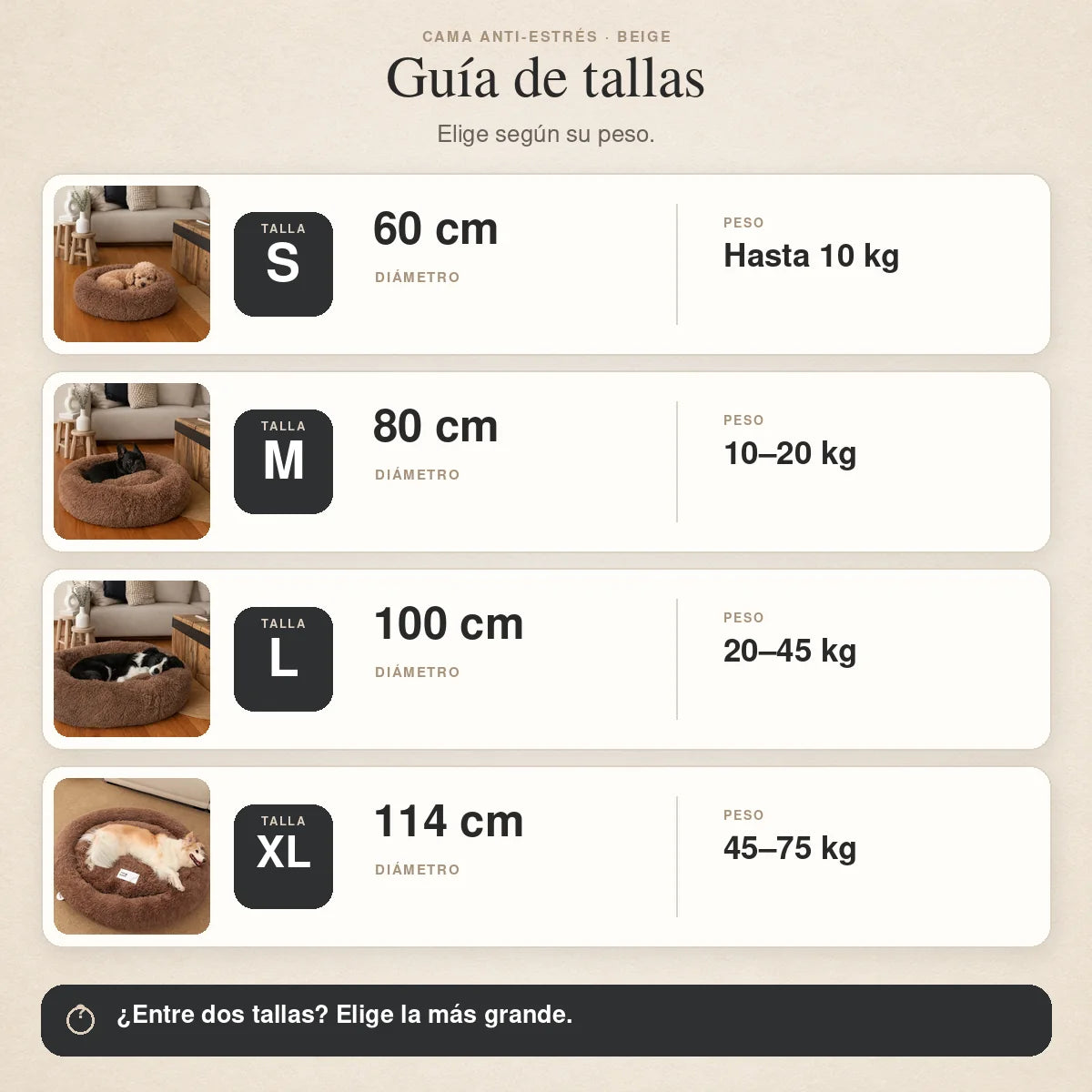 Cama Anti-Estrés THE DOGS — Menos ansiedad, más descanso