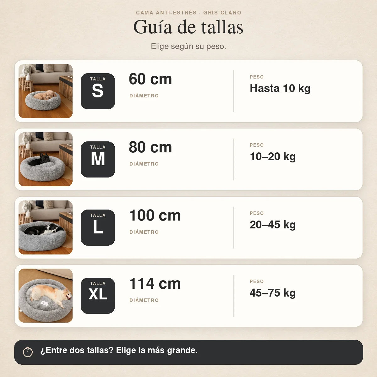 Cama Anti-Estrés THE DOGS — Menos ansiedad, más descanso