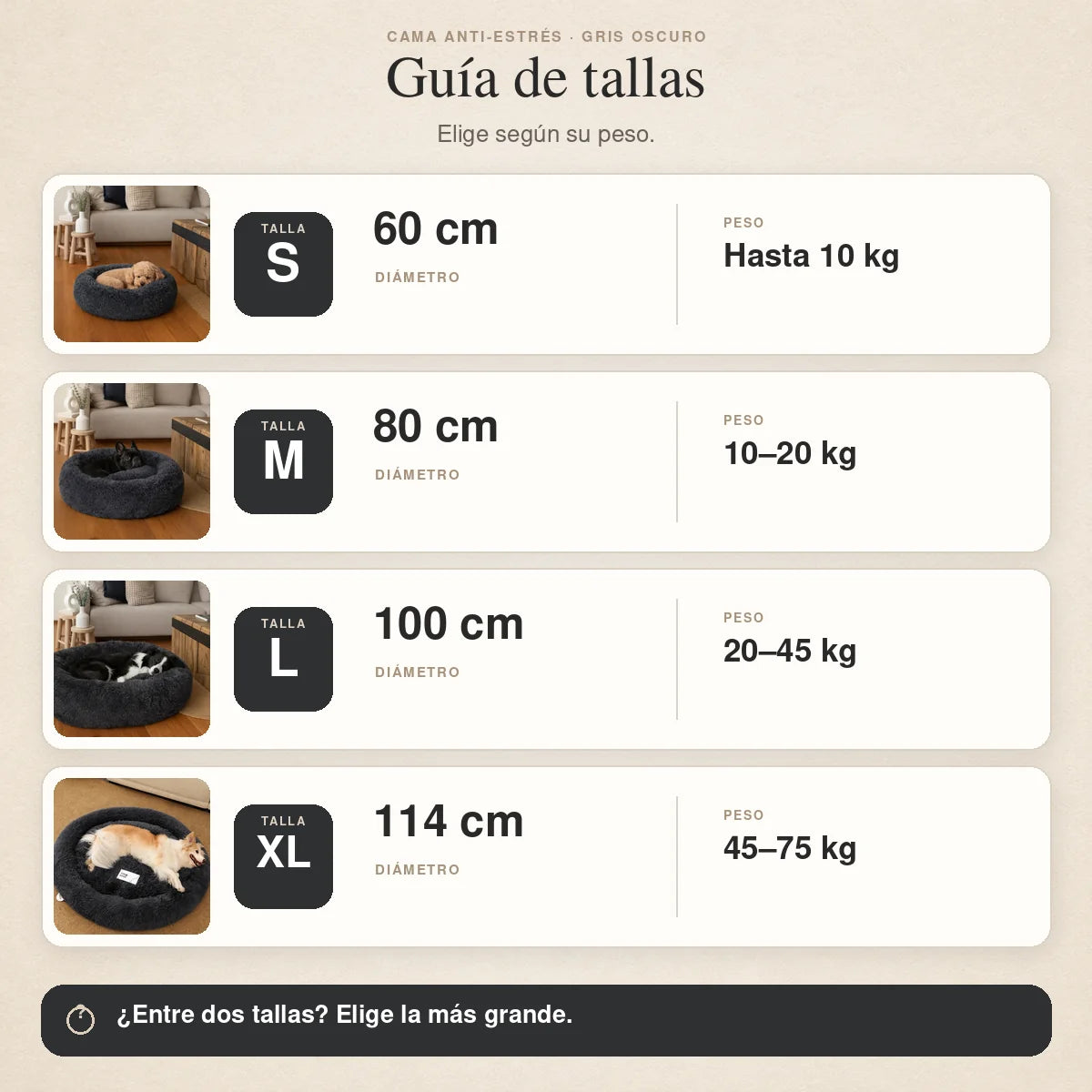 Cama Anti-Estrés THE DOGS — Menos ansiedad, más descanso