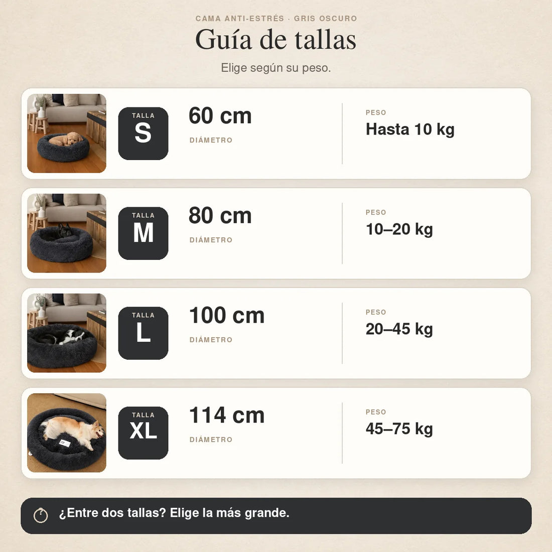 Cama Anti-Estrés THE DOGS — Menos ansiedad, más descanso