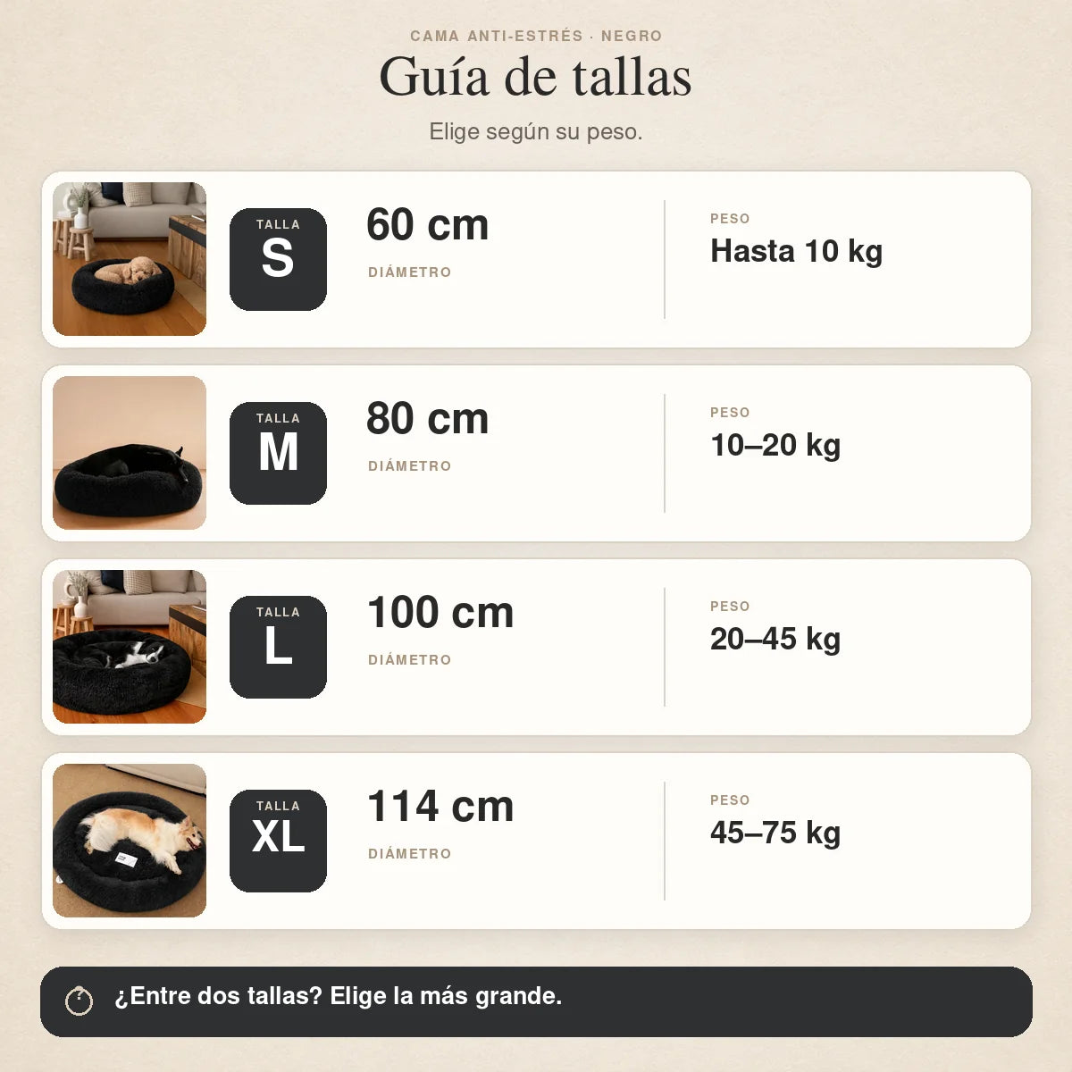 Cama Anti-Estrés THE DOGS — Menos ansiedad, más descanso