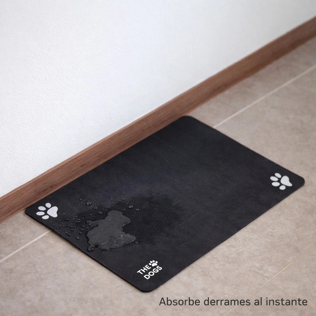 Zona limpia: Comedero Elevado + Mat Absorbente